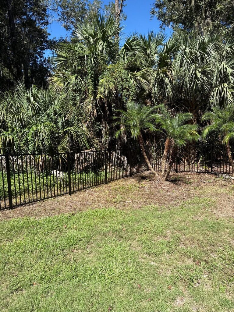 Aluminum fence installed by Fortera Fencing