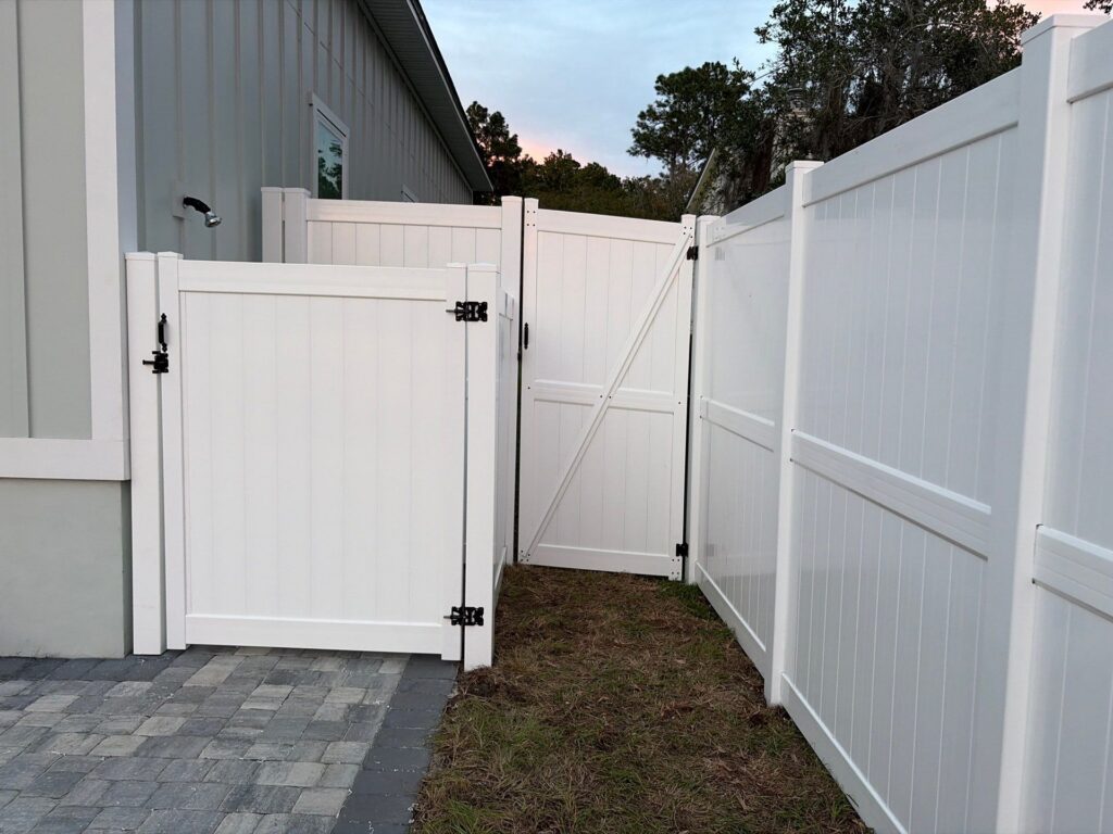 Aluminum fence installed by Fortera Fencing