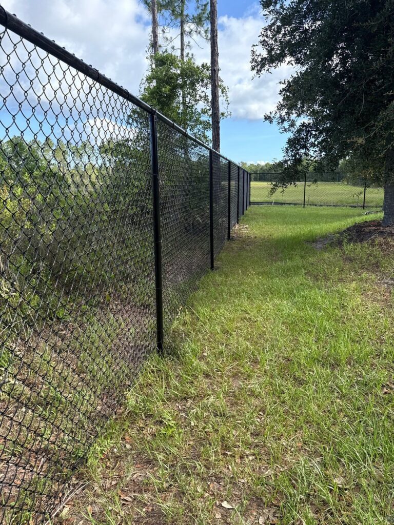 Chain link fence installed by Fortera Fencing