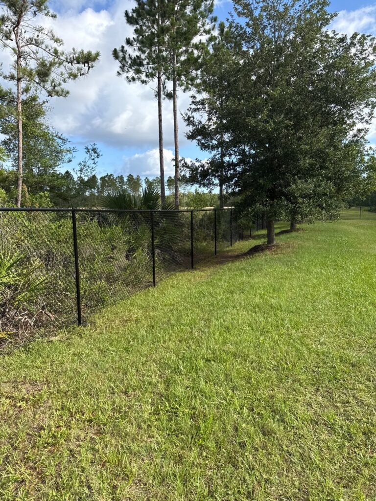Chain link fence installed by Fortera Fencing