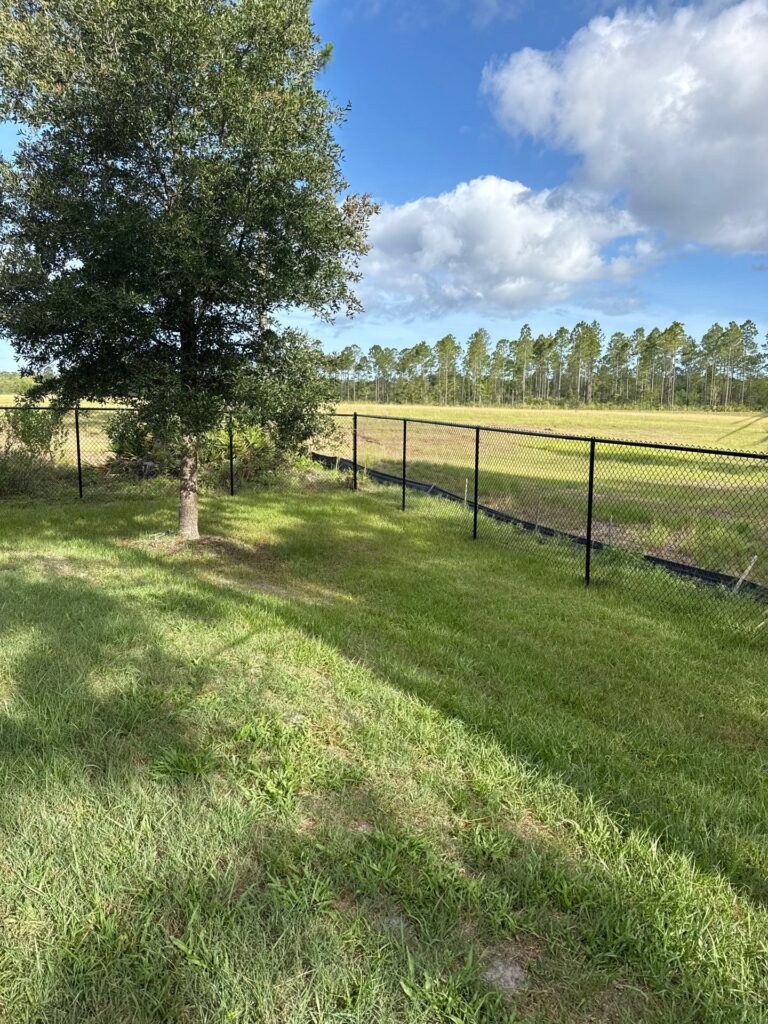 Chain link fence installed by Fortera Fencing