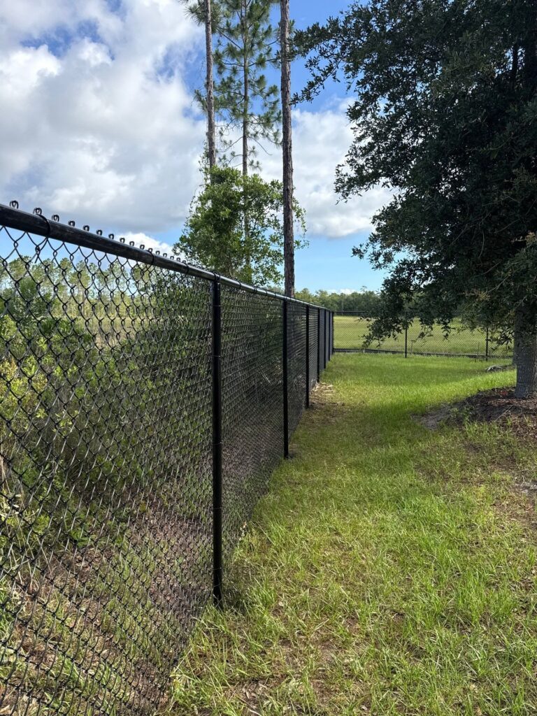 Chain link fence installed by Fortera Fencing