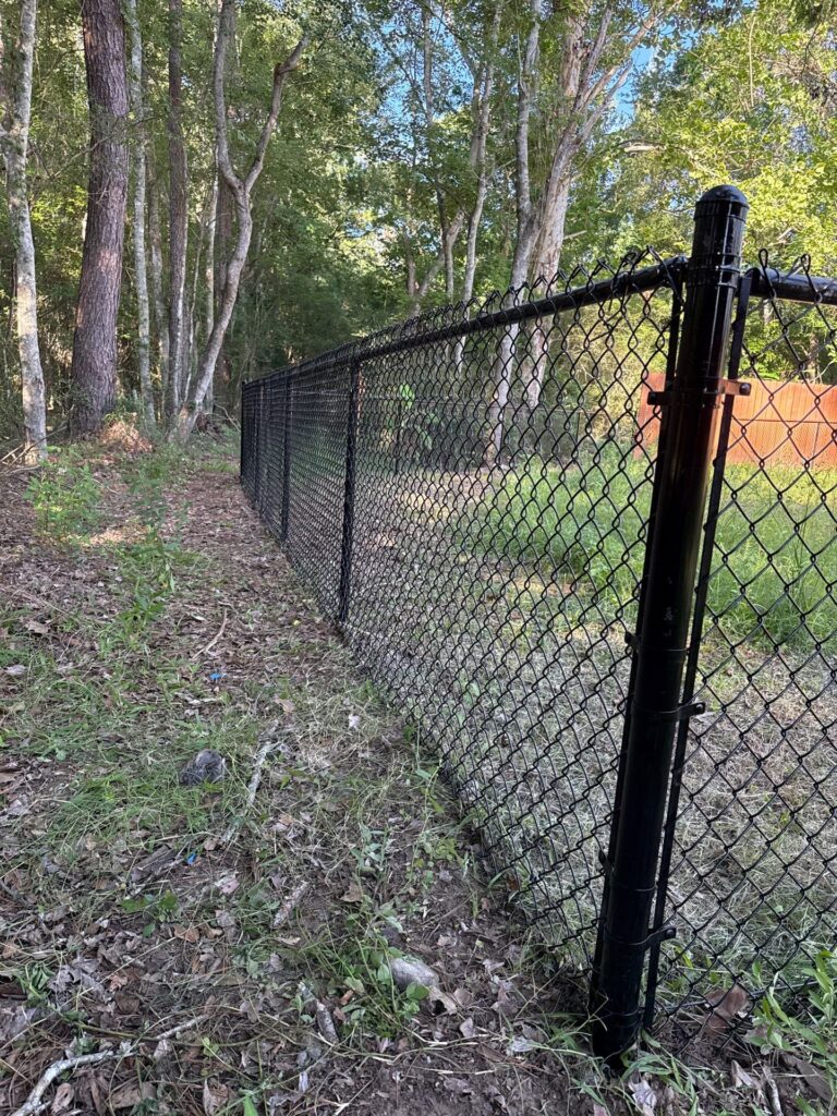 Chain link fence installed by Fortera Fencing